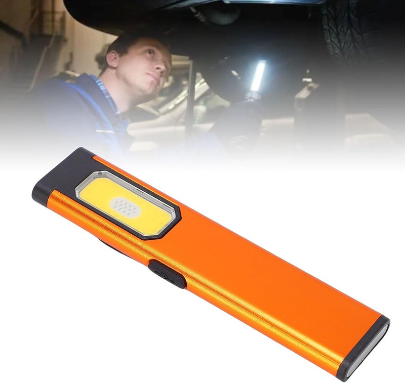 Magnetic EDC Flashlight, Aluminum Alloy, 5 Lighting Modes, for Car Repair, Outdoor Emergencies (Orange) - Image 1