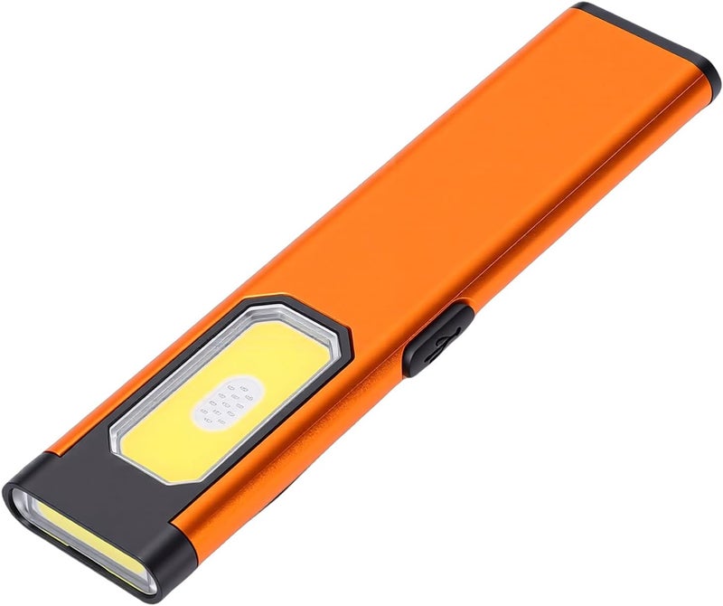 Magnetic EDC Flashlight, Aluminum Alloy, 5 Lighting Modes, for Car Repair, Outdoor Emergencies (Orange) - Image 2