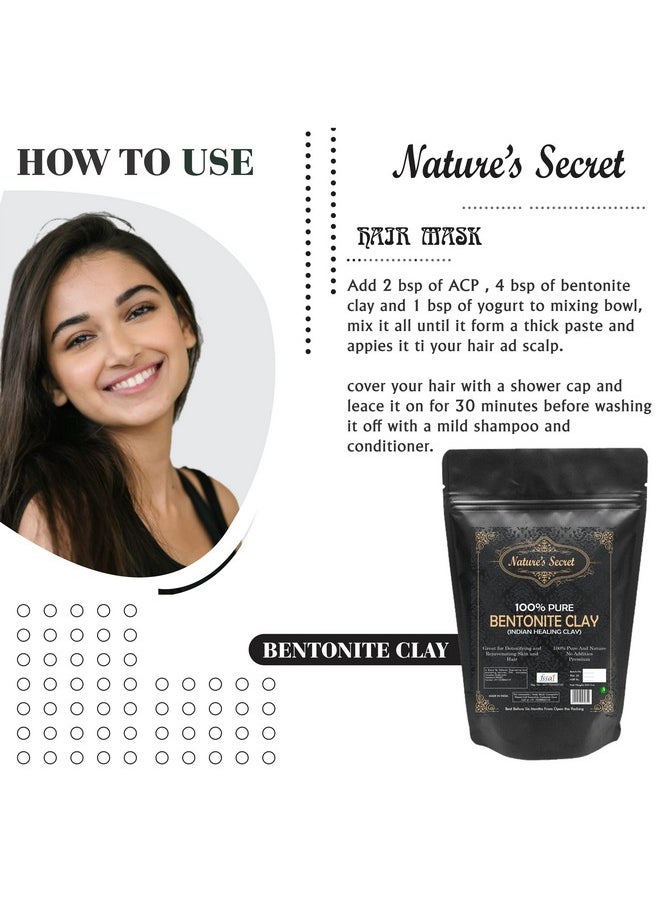 Nature's Secret Bentonite Clay Powder Organic For Clay Mask Detox, Brown, 250 G  - Image 3