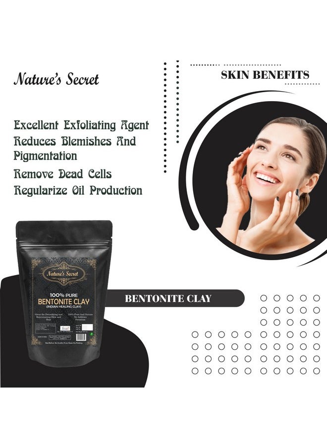 Nature's Secret Bentonite Clay Powder Organic For Clay Mask Detox, Brown, 250 G  - Image 4