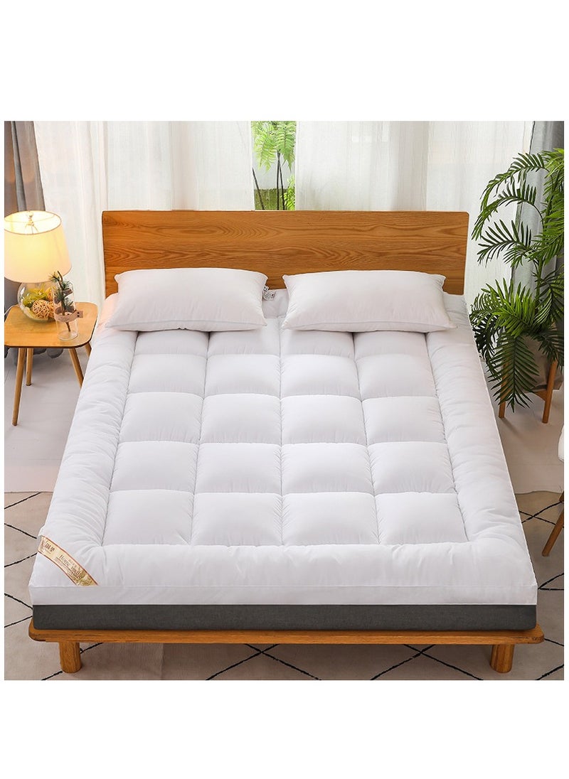 XiuWoo Portable Foldable Breathable Fluffy Ultra-Soft Ergonomic Memory Foam 3D Mattress Topper, Mattress Protector Fitted, Bed Mattress Pad, Floor Mattress, Sleeping Mattresses Pad (120*200cm)  - Image 1