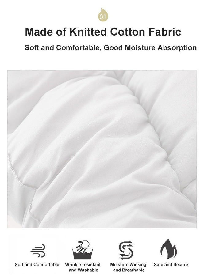 XiuWoo Portable Foldable Breathable Fluffy Ultra-Soft Ergonomic Memory Foam 3D Mattress Topper, Mattress Protector Fitted, Bed Mattress Pad, Floor Mattress, Sleeping Mattresses Pad (120*200cm)  - Image 3