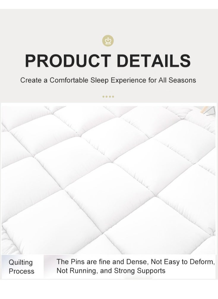 XiuWoo - Portable Foldable Breathable Fluffy Ultra-Soft Ergonomic Memory Foam 3D Mattress Topper, Mattress Protector Fitted, Bed Mattress Pad, Floor Mattress, Sleeping Mattresses Pad (120*200cm) - Image 1