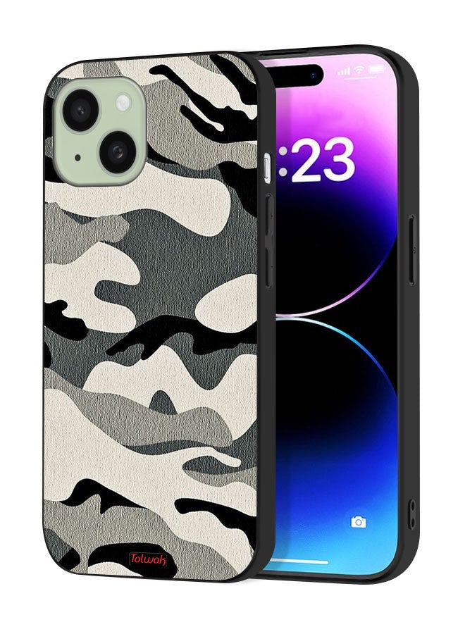 Tolwak Apple iPhone 15 Protective Case Cover Camouflage - Image 1