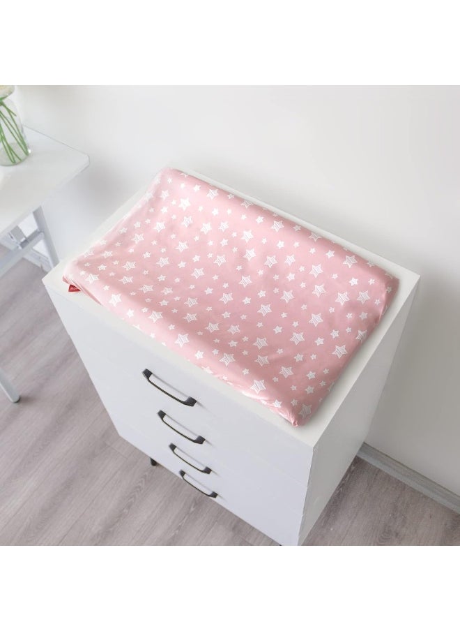 Moonsea Moonsea Changing Pad Cover for Girls 4 Pack, Lovely Print Soft Unisex Diaper Change Table Sheets, Fit 32"x16" Contoured Pad, Comfy Cozy 4-Pack Cradle Sheets  - Image 5