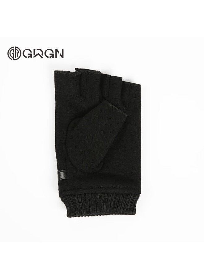 Grgn Fingerless Gloves For Men, Winter Warm, Student, Computer Typing, Driving, Open-toe Gloves, Winter Half-finger Gloves - Image 3