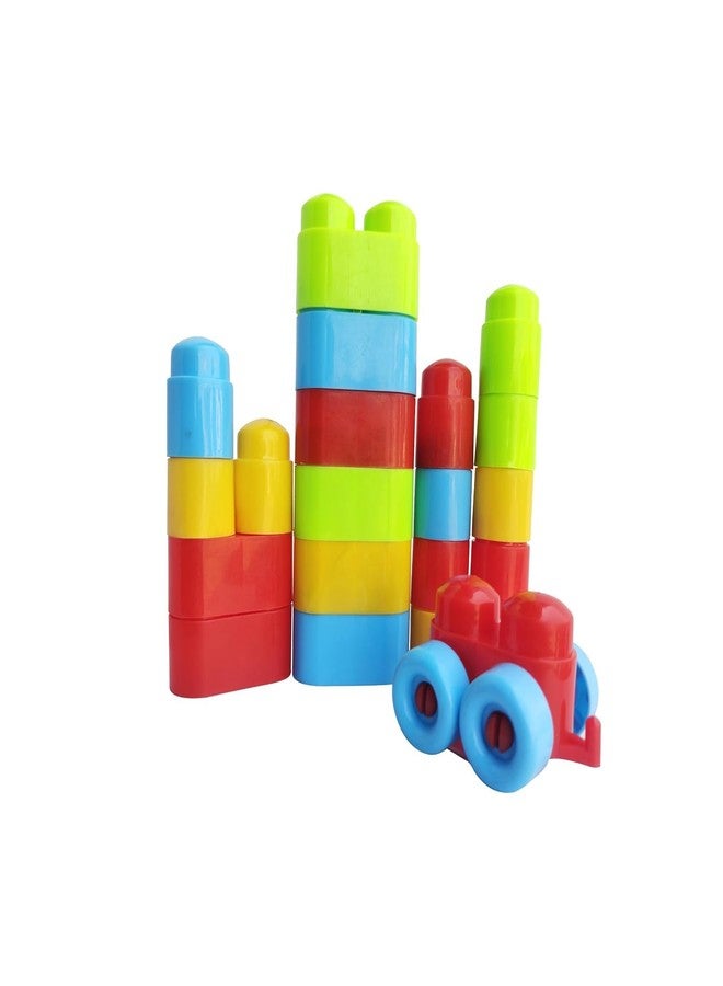 RAINBOW RIDERS Brain Development Variable Sliding Building Blocks Assembly Educational Toy for Kids Boys Girls 3+ Years - Plastic Multicolour (80 Pcs) - Image 2