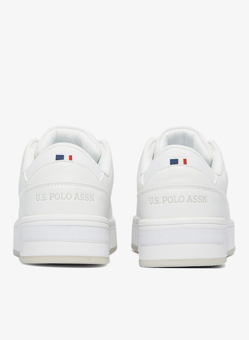 يو اس بولو اسن سنيكرز نسائي أبيض كاجوال برباط - Image 5
