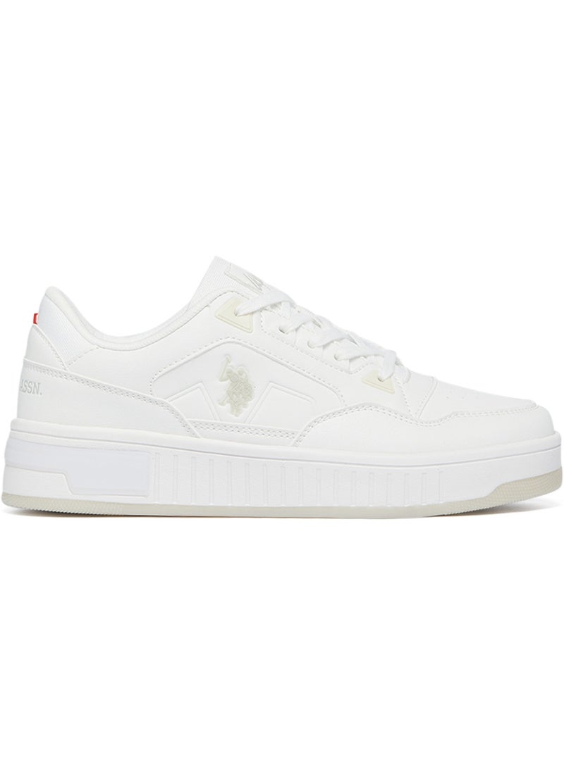 U.S. Polo Assn. - Women's White Low-Top Sneakers - Stylish Lace-Up Design, Perfect for Casual Adventures - Image 1