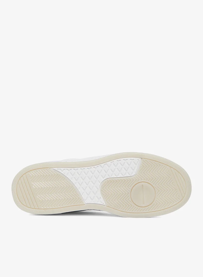 U.S. Polo Assn. White Women's White Low-Top Sneakers - Stylish Lace-Up Design Shoes, Perfect for Casual Adventures for Women | Best Price UAE