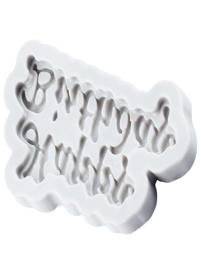 YANQINMS Happy Birthday Silicone Molds Birthday Alphabet Silicone Mold Letter Fondant Molds For Birthday Party Cake Decoration Cupcake Topper Chocolate Candy Polymer Clay Gum Paste - Image 4
