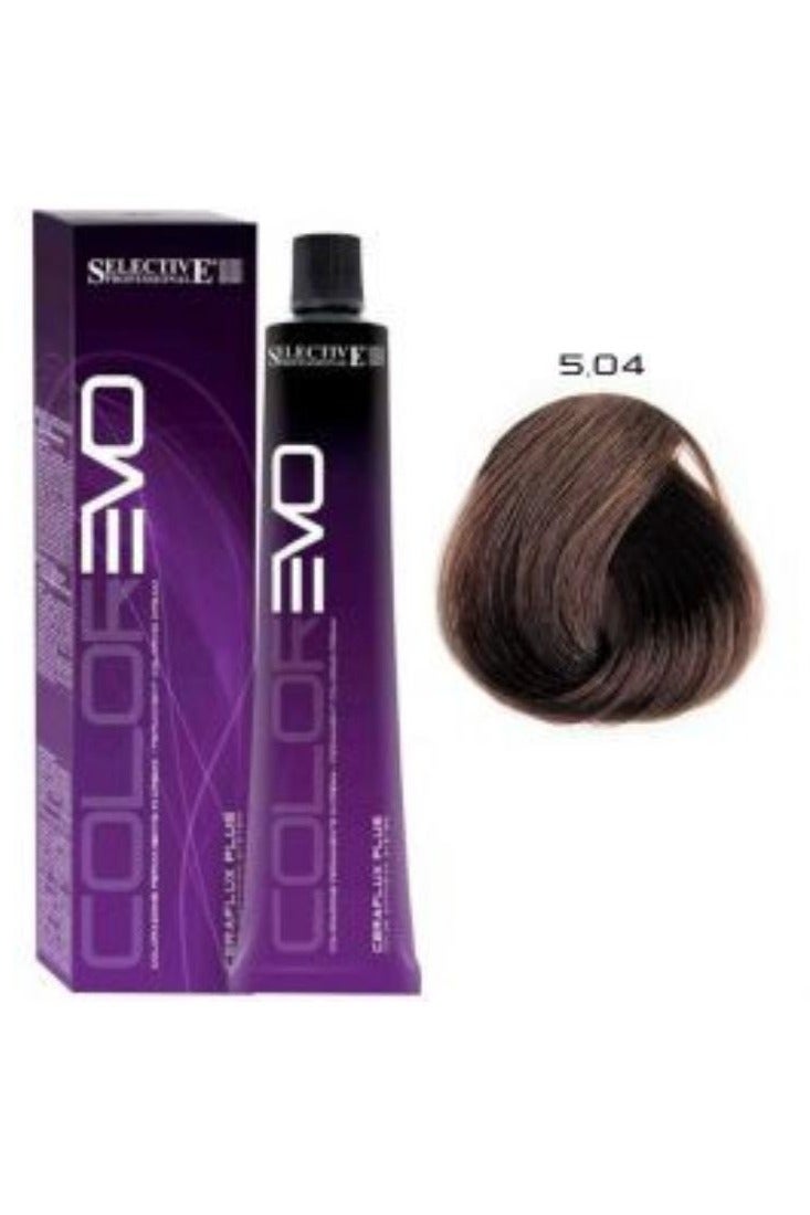 Selective Professional Color Evo 5.04 Ebony Light Brown 100 Ml - Image 1