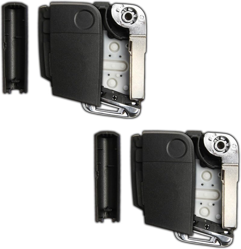 KeylessOption 2x Keyless Option Remote Key Fob Shell Case Cover for VW Volkswagen - Image 2