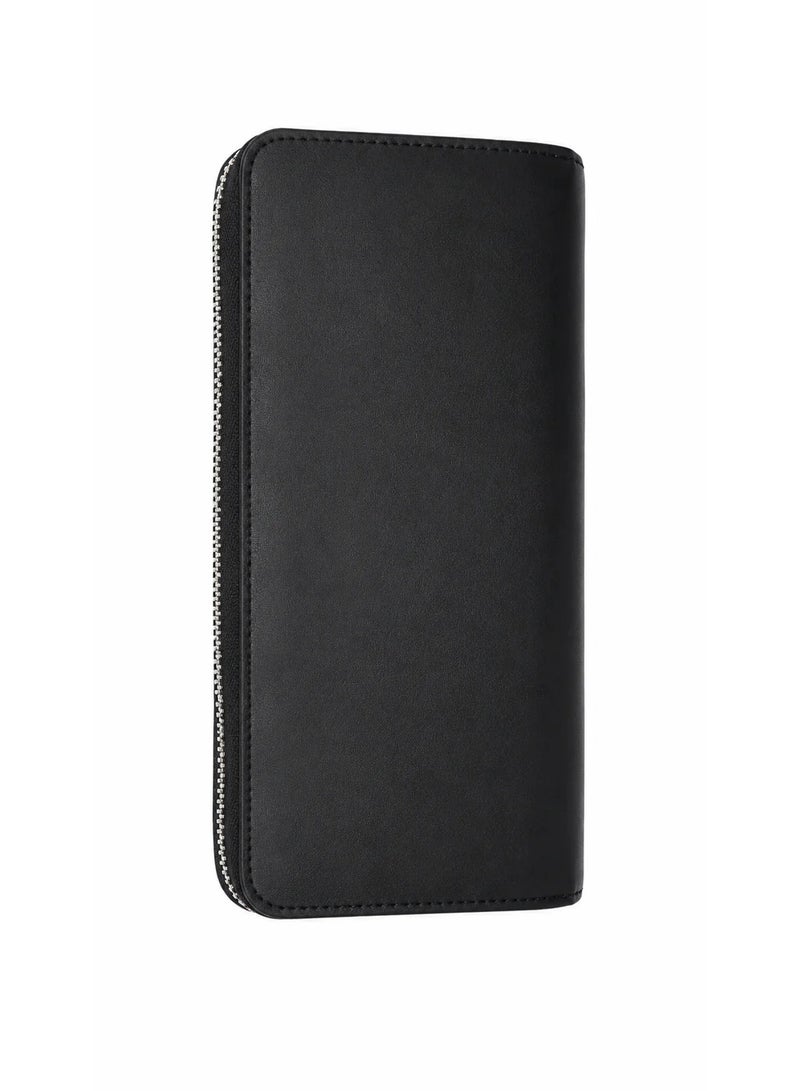 Hilfiger Denim Tommy Hilfiger Zip-Around Wallet – Elegant Black Unisex Modern Design - Image 2