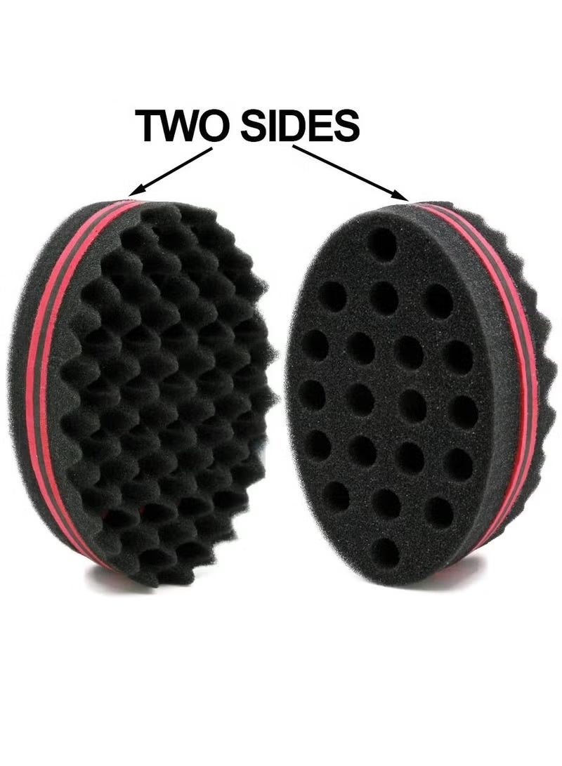 فرشاة شعر حلاق من بيغ هولز، إسفنجة دريدز، أداة العناية بالشعر المموج الأفرو، قطعة واحدة مع قطعة واحدة من الشعر - Image 4