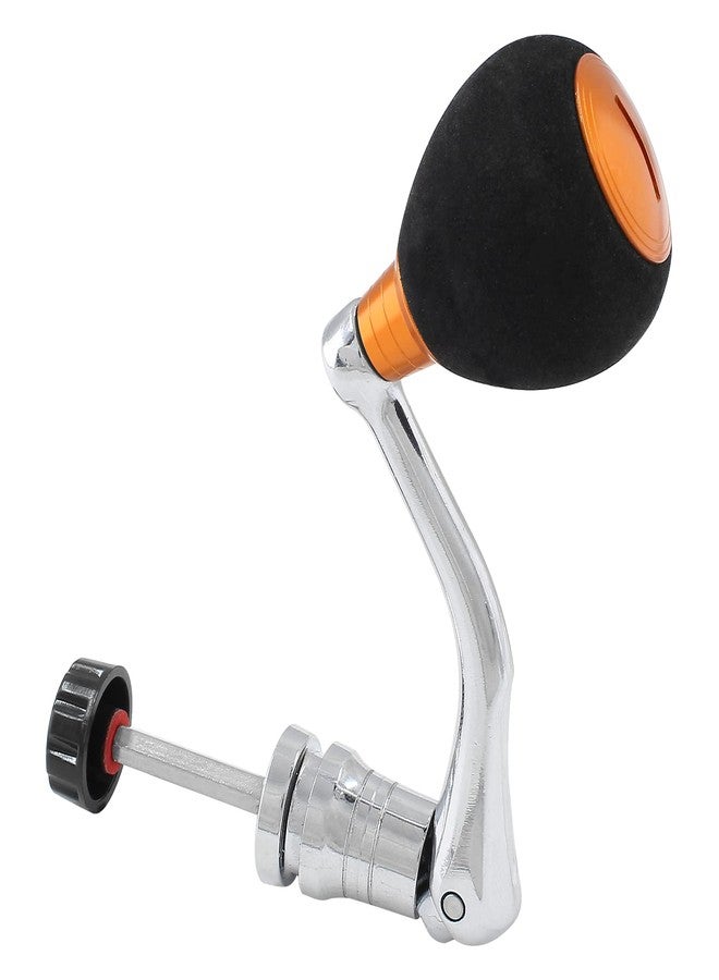 Cionyce Fishing Spinning Reel Handle, Reel Replacement Handle Rocker Arm Grip, Metal Rocker Power Handle Rotatable Knob(Gold, Large) - Image 1