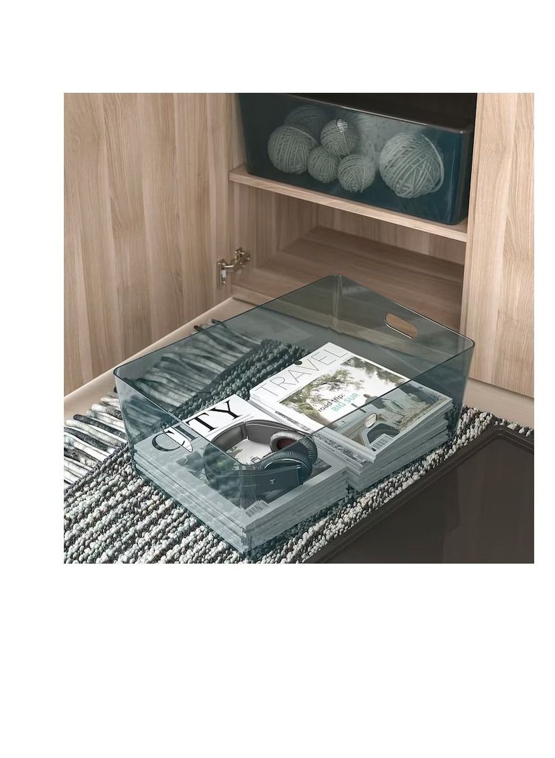 صندوق بغطاء أسود شفاف 37x54x21 سم - Image 3