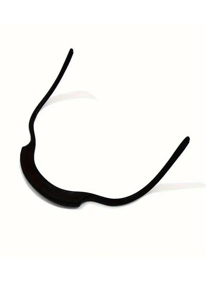 Rozino 1pc Men's Beard Shaping Template - Unscented Beard and Mustache Styling Comb, Face Shaping Auxiliary Tool for Perfect Beard Shape, Suitable for All Face Types, Beard Grooming Kit - Image 2