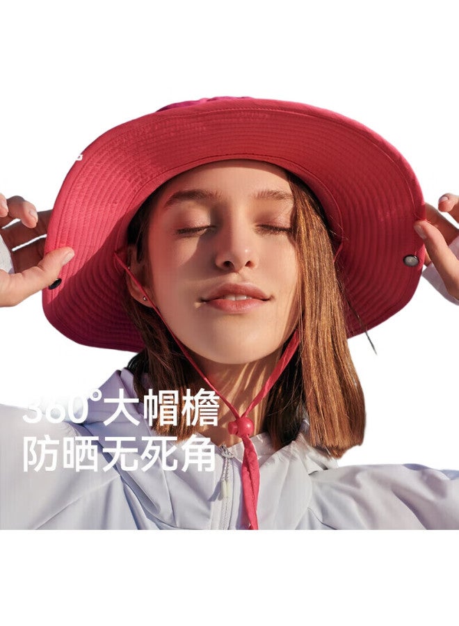 PELLIOT Outdoor Sun Protection Hat, Spring And Summer Fisherman Hiking Hat, Foldable Sunshade Travel Fishing Hat For Men And Women, 1622 Gray Pink - Image 3