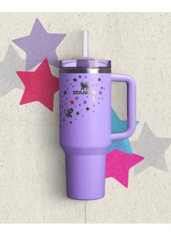 Olivia Rodrigo Limited Edition Stanley 40oz Tumbler – Signature FlowState Travel Mug with Vacuum-Insulated Stainless Steel Body, Leakproof Lid & Reusable Straw – Keeps Drinks Hot or Cold for Hours – Tour-Inspired Hydration Cup for Fans, Coffee, Tea & Water On the Go