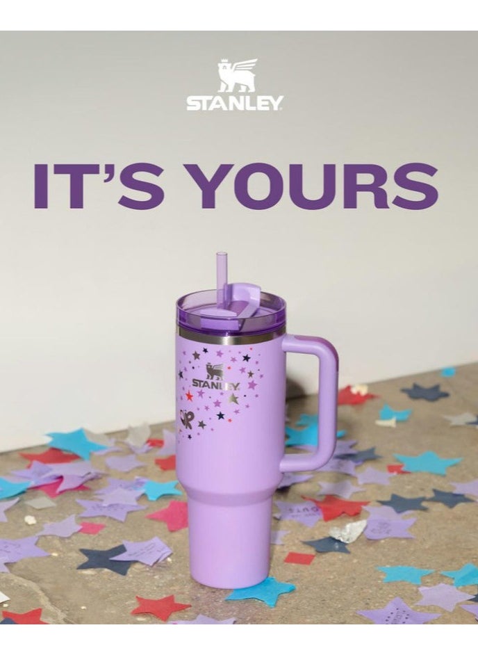 Stanley - Olivia Rodrigo Limited Edition Stanley 40oz Tumbler – Signature FlowState Travel Mug with Vacuum-Insulated Stainless Steel Body, Leakproof Lid & Reusable Straw – Keeps Drinks Hot or Cold for Hours – Tour-Inspired Hydration Cup for Fans, Coffee, Tea & Water On the Go - Image 1