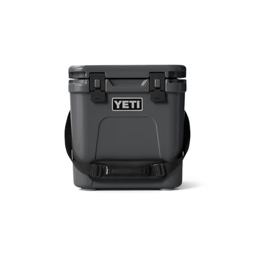 YETI Roadie 24 20 Hard Cooler with DoubleDuty Shoulder Strap and Drain Plug Charcoal - Image 1
