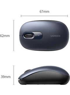 Ugreen 2400DPI 2.4ghz Wireless Silent Mouse Night Blue  - Image 2
