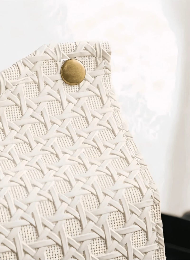 Bohemian Faux Leather Woven Tissue Box Cover – Elegant Square Napkin Holder with Geometric Texture, No-Installation Design for Living Room, Bedroom, Bathroom, Kitchen, Office & Car | Decorative and Functional Tissue Organizer | Ideal Gift for Christmas, Housewarming & Special Occasions  - Image 4