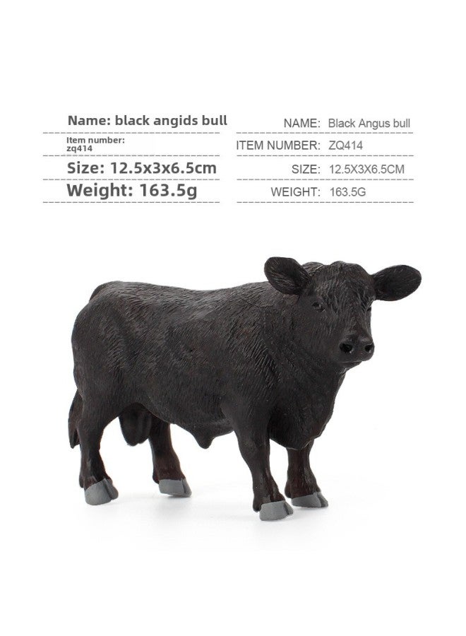 نماذج محاكاة واقعية لنباتات الحيوانات ولعب الأطفال- اللون: ZQ414 بلاك أنجوس بول 163.5G - Image 1