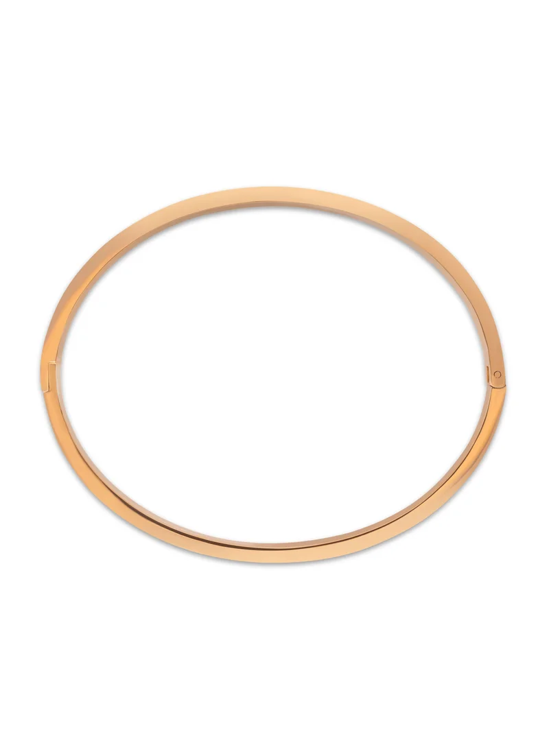 غاي لاروش Grace Rose-Gold Plated Bangle With Mop And Crystals