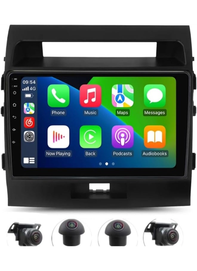 Vierex Android Car Stereo Screen For Toyota Land Cruiser LC200 2008-2015 GXR With CarPlay Android Auto Wireless WiFi DSP AHD Camera Included Fast Interface  - Image 1