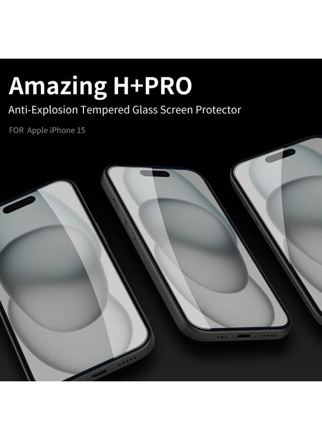Nillkin Amazing H+ Pro tempered glass screen protector for Apple iPhone 15 6.1 (2023) - Transparent - Image 4
