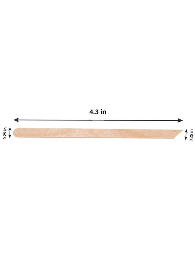 Tachibelle Wooden Wax Sticks - Body Eyebrow, Lip, Nose Small Waxing Applicator Sticks for Hair Removal and Smooth Skin Professional Spa - 2 in 1 (pointed and slanted) (Pack of 100)  - Image 3