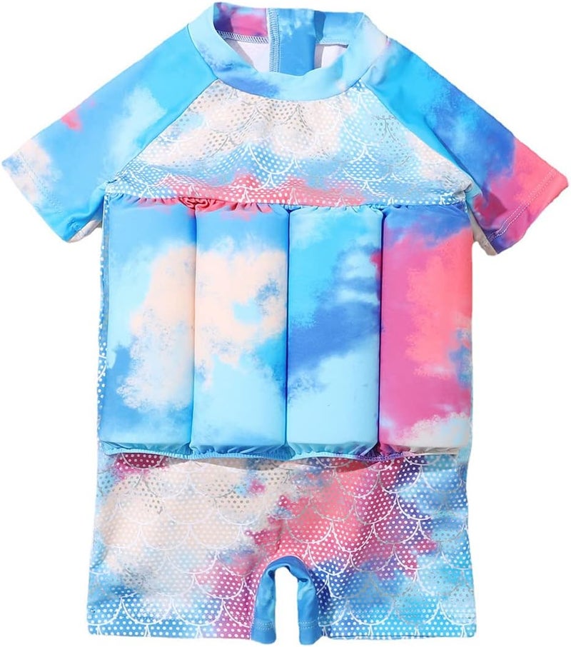 IDOPIP Kids Boys Girls Floatation Swimsuit with Adjustable Buoyancy Baby Float Suit Swim Vest One Piece Swimwear Bathing Suit - Image 1
