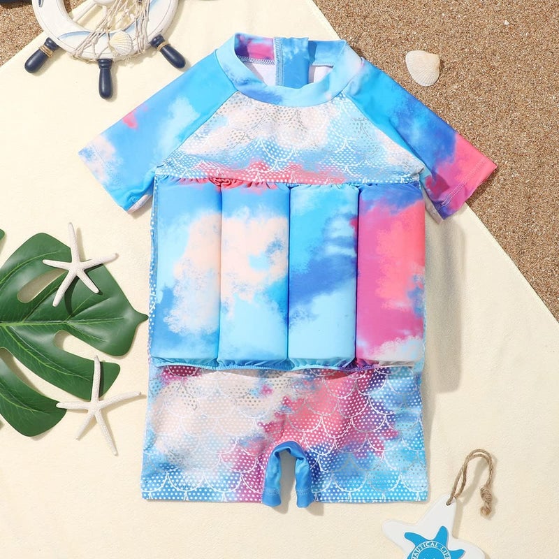 IDOPIP Kids Boys Girls Floatation Swimsuit with Adjustable Buoyancy Baby Float Suit Swim Vest One Piece Swimwear Bathing Suit - Image 2