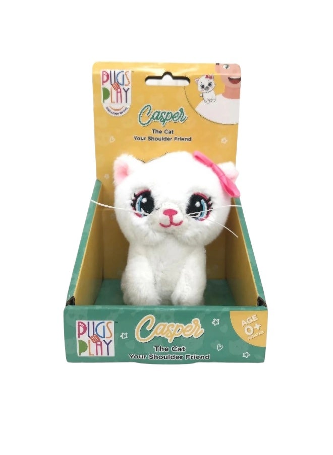 PUGS AT PLAY دبدوب كتف كاسبر القط (10.16 سم) - Image 1