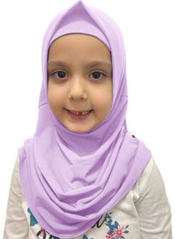 İhvan Online Ihvan Online Practical Ready-to-wear Children's Scarf Lilac  - Image 1