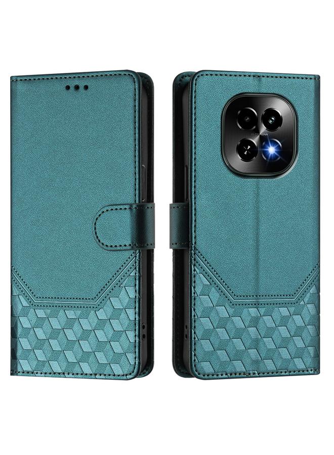 اس-توب جراب هاتف Realme C63 5G Global Honeycomb Embossing RFID من الجلد - Image 2