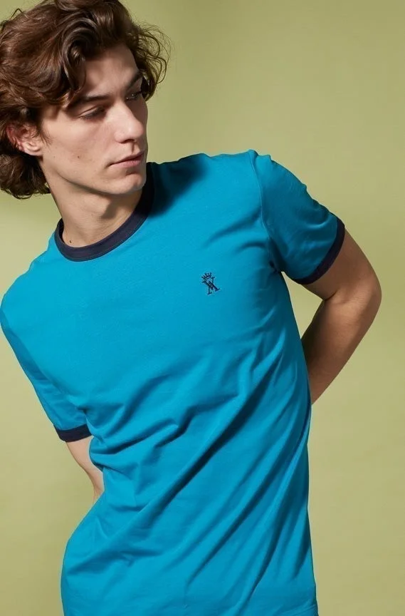 Vicomte A. Tibot Turquoise T-Shirt 100% Cotton