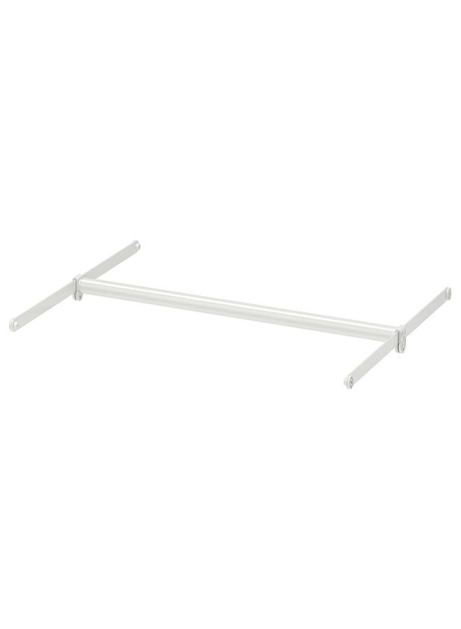 Zaboon Clothes rail + 2 suspension rails, adjustable/white, 60-100x55 cm - Image 1