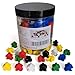 AiFanS 144 Pieces Meeples Game Tokens Opaque Board Game Pieces in 6 Colors Perfect for Board Games with Convenient Portable Storage Box - Image 2