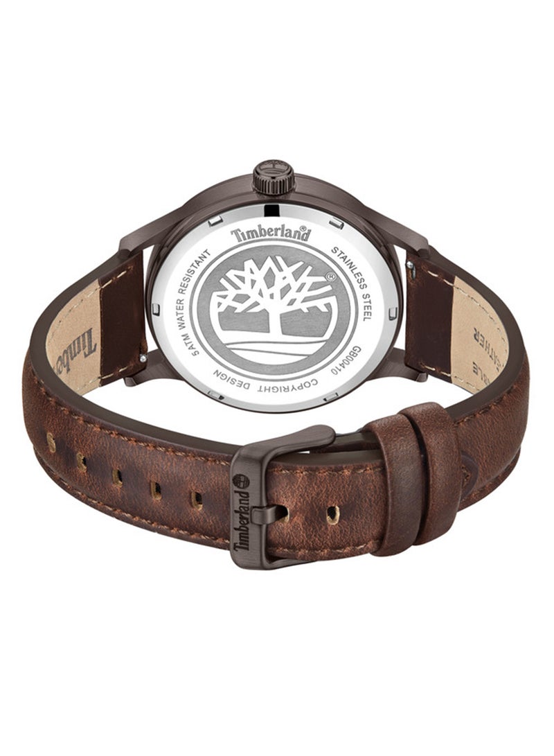 Timberland Men Swansey Black Dial Stainless Steel Bracelet Multifunction Watch for Men, 44mm - Image 3