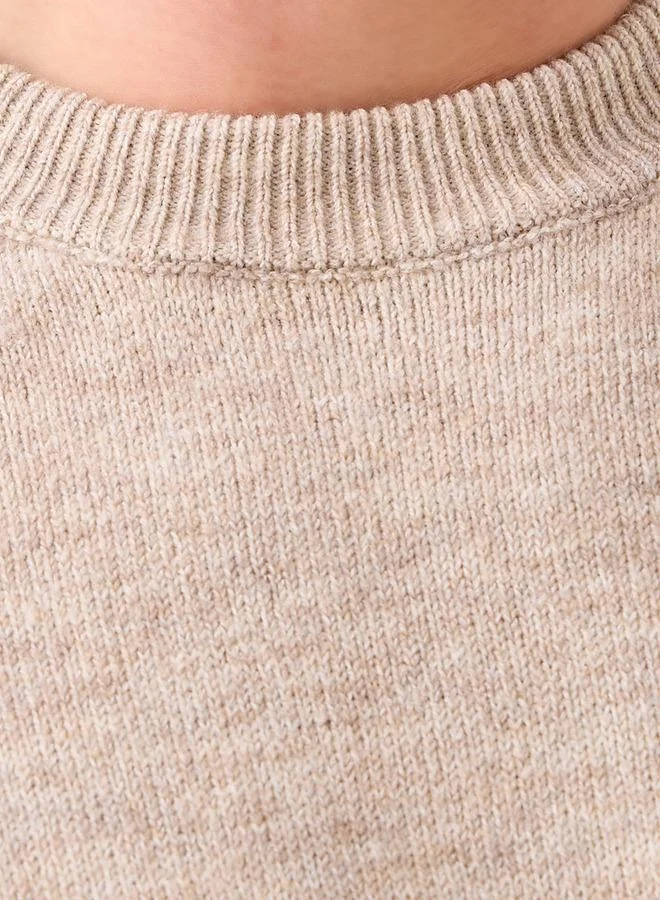 Splash FAV Textured Sweater with Crew Neck