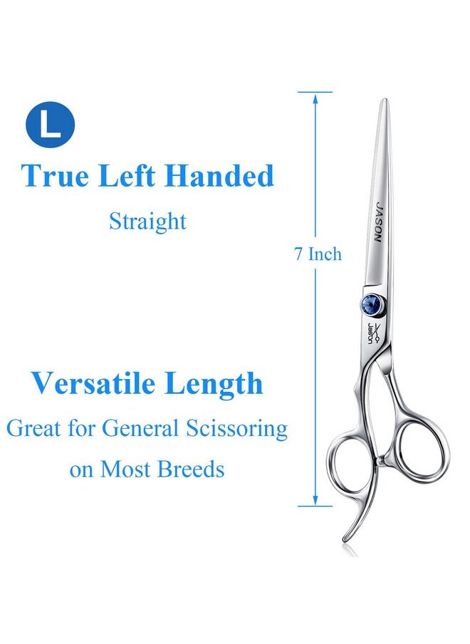 JASON Left Handed 7" Straight Dog Grooming Scissors, Premium Cats Grooming Shears Pets Trimming Kit with Offset Handle and a Jewelled Screw, Sharp, Comfortable - pzsku/Z965A6809B7804079DBB6Z/45/_/1737031388/8abb3bf4-0d16-4e85-980f-0efd033a3f4a