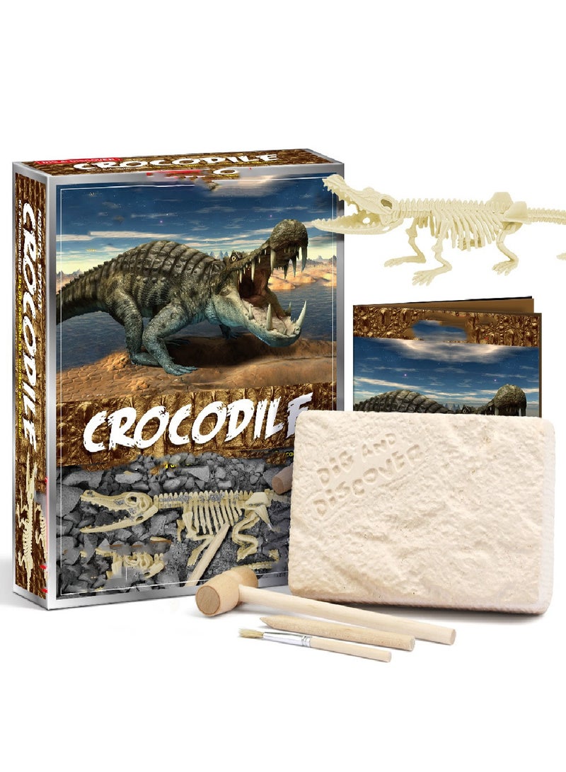 Crocodile Simulation Model Archaeological Excavation Children's Educational Toy - Image 1
