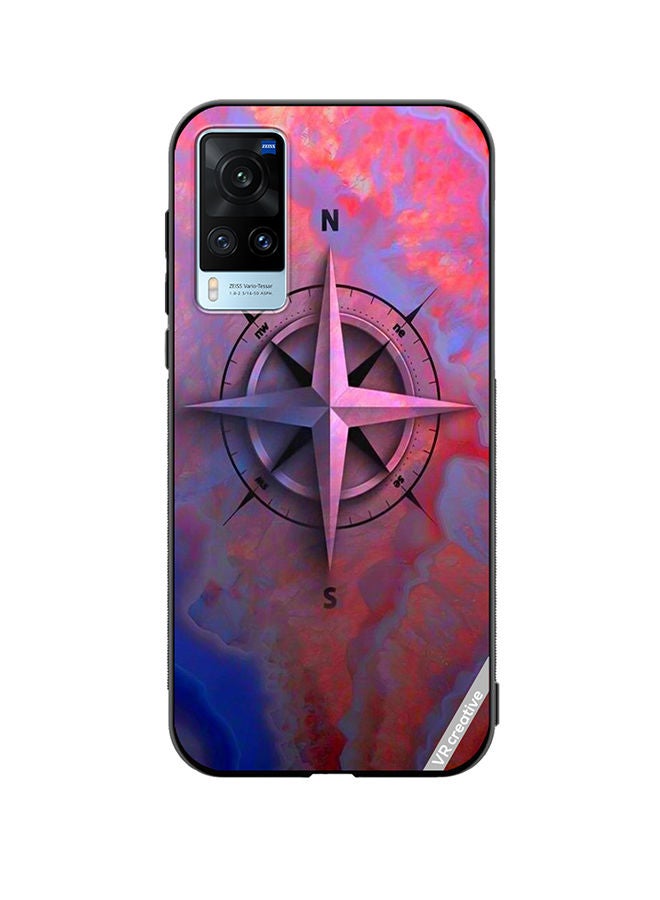 VR CREATIVE Protective Case Cover For Vivo X60 Compas Design Multicolour - Image 1