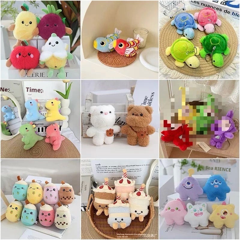 Plush Toy Keychain Assorted 9-18cm - Image 1