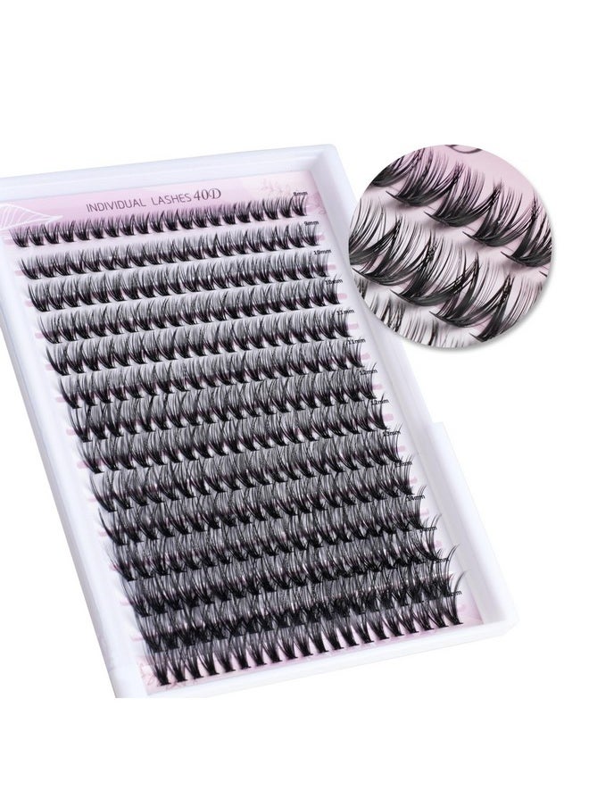 FinyDreamy - 40D Lash Clusters 280Pcs Individual Lashes Extensions 816Mm Volume Cluster Lashes Mix Lengths 40 Roots C Curl 0.07Mm Thickness Eyelash Individual Cluster Lashes And Apply Under Your Lashes - Image 1