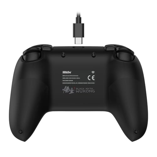 8BitDo Ultimate 2C Wired Controller for Windows PC and Android, with Hall Effect Joysticks and Hall Triggers, 1000Hz Polling Rate, and Remappable L4/R4 Bumpers - Black Myth: Wukong - Image 4