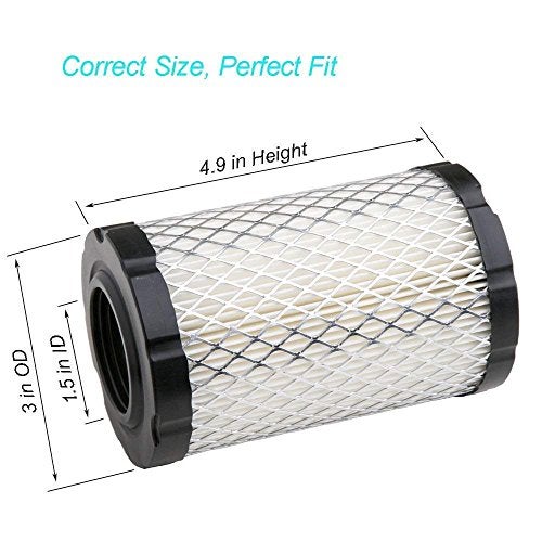 HEYZLASS 2Pack 591334 Air Filter, Compatible with 796031 594201 OEM Air Cleaner Cartridge, Lawn Mower Air Filter, Plus Foam Pre Filter - Image 4